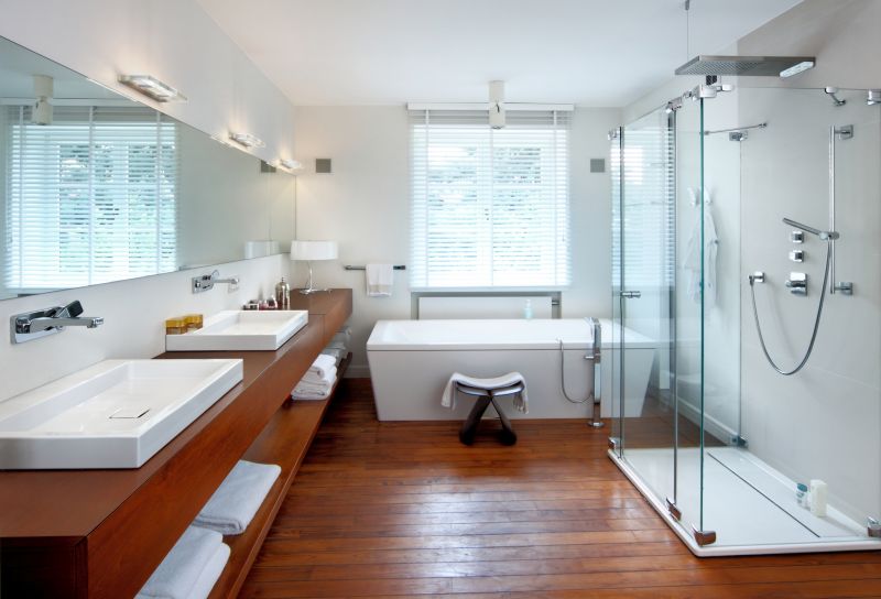 Wide View of Modern Bathroom